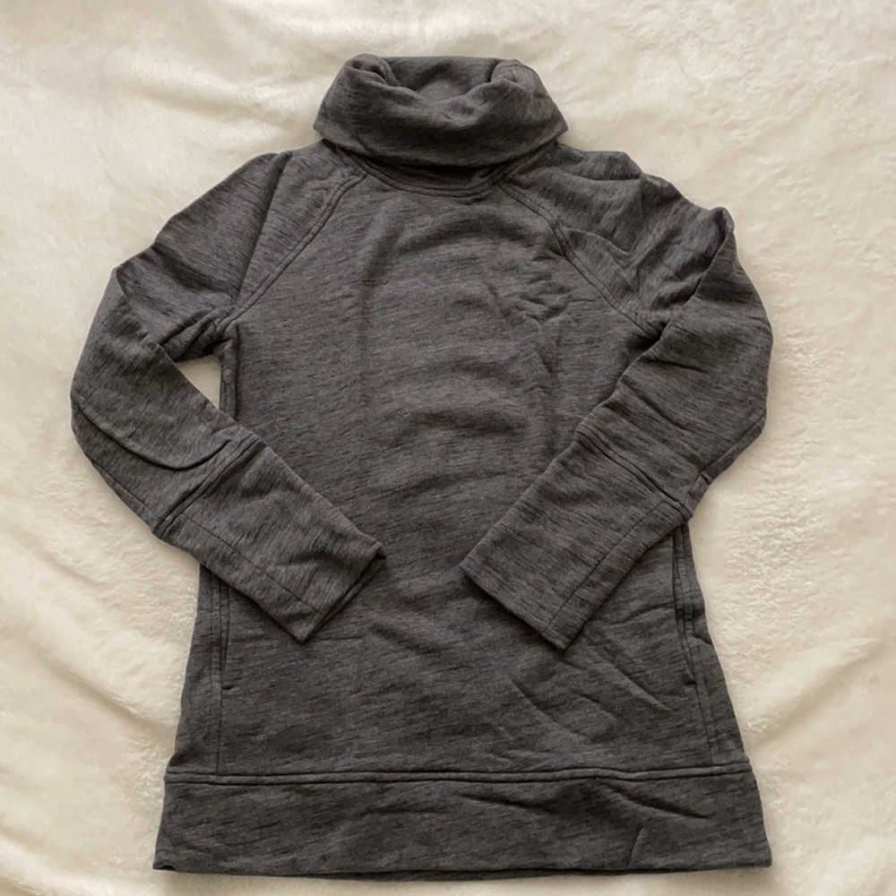 Lululemon | Heather Grey Turtleneck Sweater with Pockets